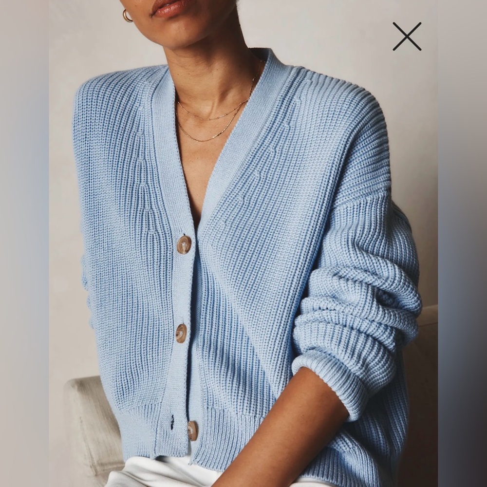 Quince Viral Boxy Fisherman Cardigan